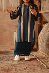 The Asal Kita Lace Skirt - Deep Teal