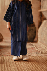 The Asal Kita Folded Skirt - Linea Bleu