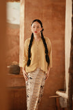 The Asal Kita Women Embellish Kebaya Top - Champagne Yellow