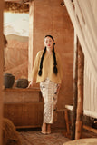 The Asal Kita Women Embellish Kebaya Top - Champagne Yellow