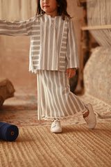 The Asal Kita Lace Skirt - Shadow Twine