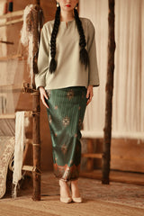The Asal Kita Women Jacquard Skirt - Garden Aman