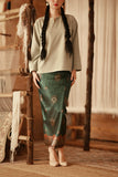 The Asal Kita Women Jacquard Skirt - Garden Aman