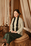 The Asal Kita Women Kedah Broderie Blouse - Pistachio
