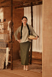 The Asal Kita Women Kedah Broderie Blouse - Pistachio