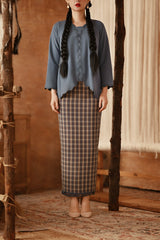 The Asal Kita Women Lace Skirt - Stone Canvas