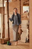 The Asal Kita Women Lace Skirt - Stone Canvas