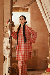 The Asal Kita Women Pesak Kurung Top - RedMatrix