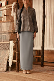 The Asal Kita Women Lace Skirt - Stone Grey