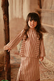 The Asal Kita Kedah Striped Blouse - Peanut Regal