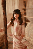 The Asal Kita Kedah Striped Blouse - Peanut Regal