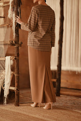 The Asal Kita Women Lace Skirt - Latte