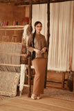 The Asal Kita Women Lace Skirt - Latte