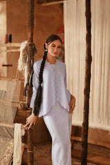 The Asal Kita Women Embellish Kebaya Top - Baby Lavender