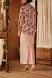 The Asal Kita Women Lace Skirt - Coral Blush