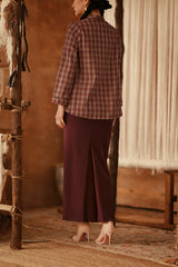 The Asal Kita Women Lace Skirt - Royal Burgundy