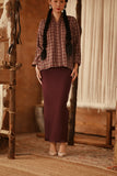 The Asal Kita Women Lace Skirt - Royal Burgundy