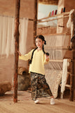 The Asal Kita Kedah Broderie Blouse - Baby Yellow