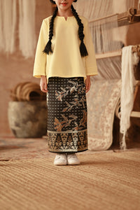 The Asal Kita Jacquard Skirt - Bronze Bloom