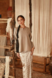 The Asal Kita Women Kedah Broderie Blouse - Champagne
