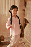 The Asal Kita Kedah Broderie Blouse - Baby Pink