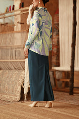 The Asal Kita Women Lace Skirt - Deep Teal