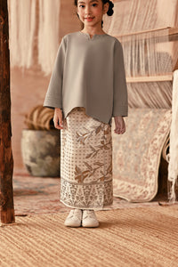 The Asal Kita Jacquard Skirt - Ash Bloom