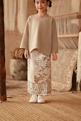 The Asal Kita Jacquard Skirt - Ash Bloom