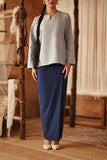 The Asal Kita Women Folded Skirt - Linea Bleu