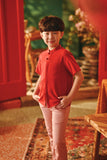 The Fei Yang Classic Knot Oriental Shirt - Red