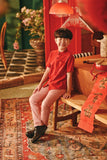 The Fei Yang Classic Knot Oriental Shirt - Red