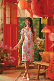 The Fei Yang Women Flutter Sleeves Cheongsam Dress - Dynasty