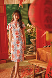 The Fei Yang Women Flutter Sleeves Cheongsam Dress - Dynasty