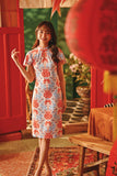 The Fei Yang Women Flutter Sleeves Cheongsam Dress - Dynasty
