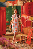 The Fei Yang Women Flutter Sleeves Cheongsam Dress - Dynasty
