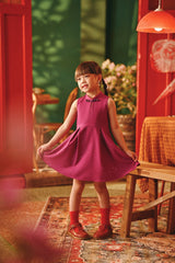 The Fei Yang Sleeveless A-Line Dress - Glam Deep Fuchsia