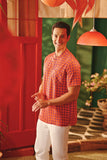 The Fei Yang Men Mandarin Shirt - Tangy