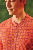 The Fei Yang Men Mandarin Shirt - Tangy