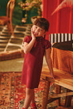 The Fei Yang Puff Sleeve Cheongsam Dress - Glam Maroon