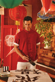 The Fei Yang Men Sleek Sleeve Oriental Shirt - Rumba Red