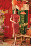 The Fei Yang Women Puff Sleeve Cheongsam Dress - Fusion