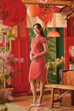The Fei Yang Women Puff Sleeve Cheongsam Dress - Fusion