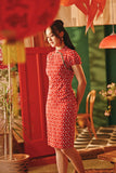 The Fei Yang Women Puff Sleeve Cheongsam Dress - Fusion