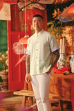 The Fei Yang Men Sleek Sleeve Oriental Shirt - Baby Mint