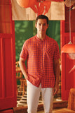 The Fei Yang Men Mandarin Shirt - Tangy