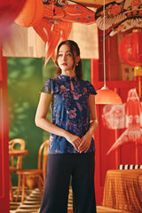 The Fei Yang Women Flutter Sleeves Cheongsam Top - Dream