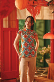 The Fei Yang Women Flutter Sleeves Cheongsam Top - Ancestry
