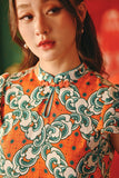 The Fei Yang Women Flutter Sleeves Cheongsam Top - Ancestry