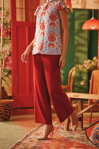 The Everyday Women Palazzo 4.0 - Maroon
