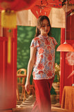 The Fei Yang Women Flutter Sleeves Cheongsam Top - Dynasty